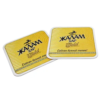Yellow Wholesale Eco-friendly Custom Coasters Printing